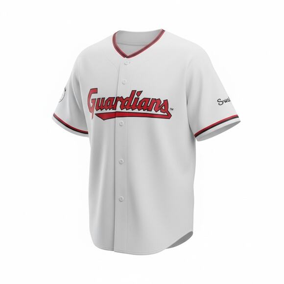 BDA Tops - Cleveland Guardians Hunter Gaddis Jersey XL White Button Up Baseball MLB New 33